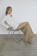 Cashmere blend MERANO sweater in chalk
