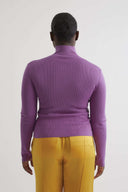 NETUNO cashmere and silk blend top in grape