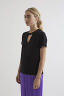 VERONA cashmere blend t-shirt in black