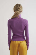 NETUNO cashmere and silk blend top in grape