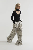 NETUNO cashmere and silk blend top in black