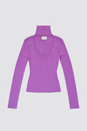 NETUNO cashmere and silk blend top in grape