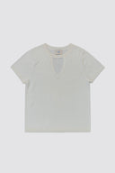 VERONA cashmere blend t-shirt in parchment